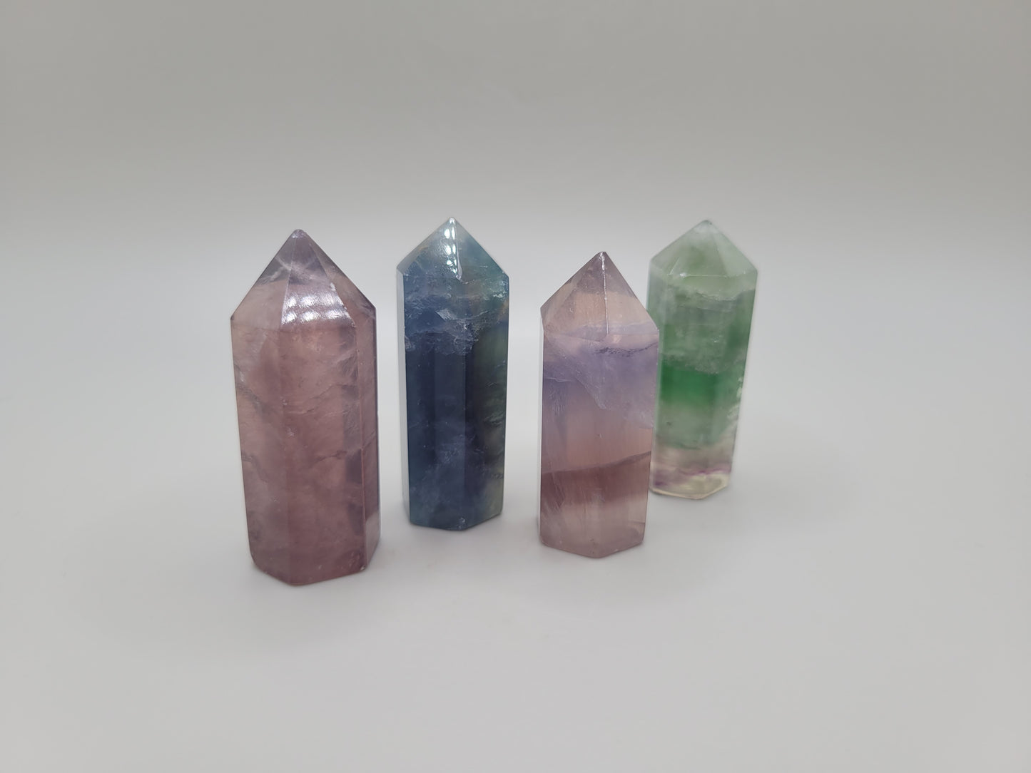 Rainbow Fluorite Points