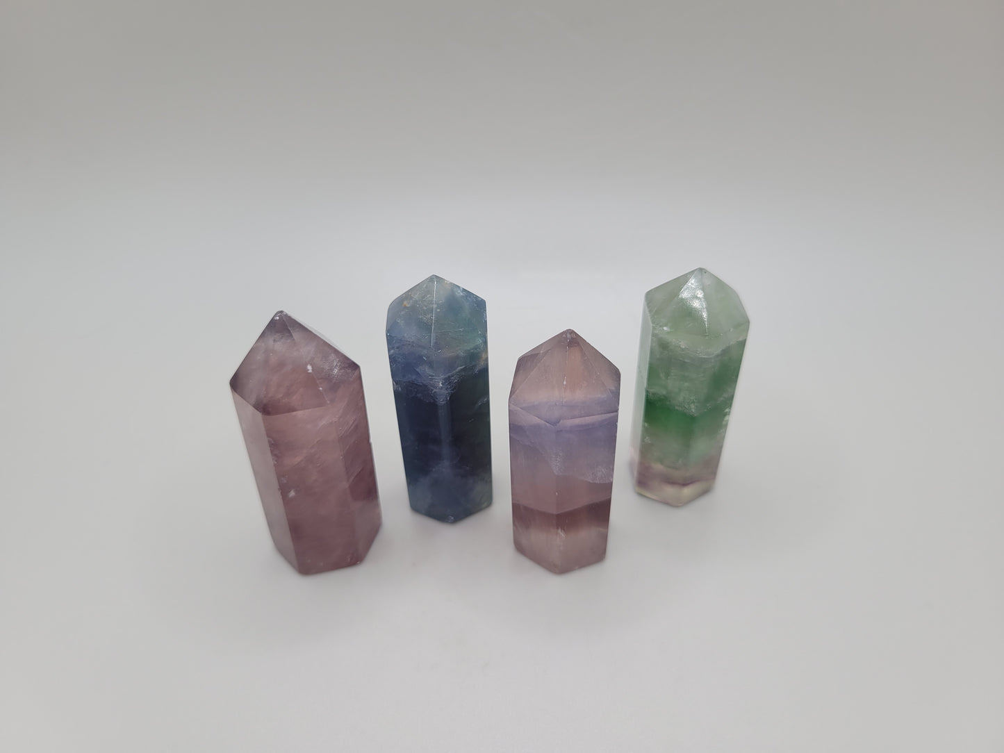 Rainbow Fluorite Points