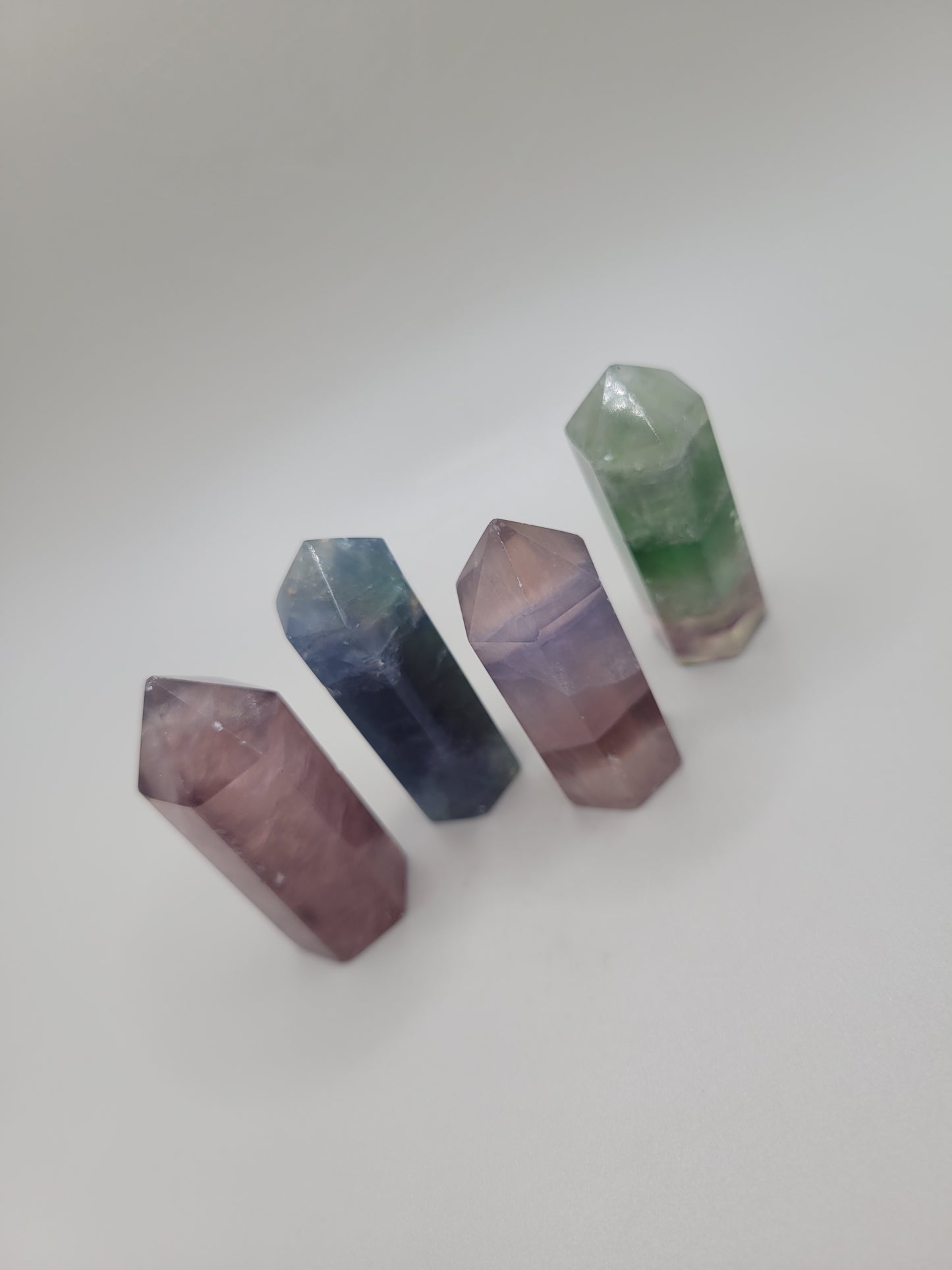 Rainbow Fluorite Points