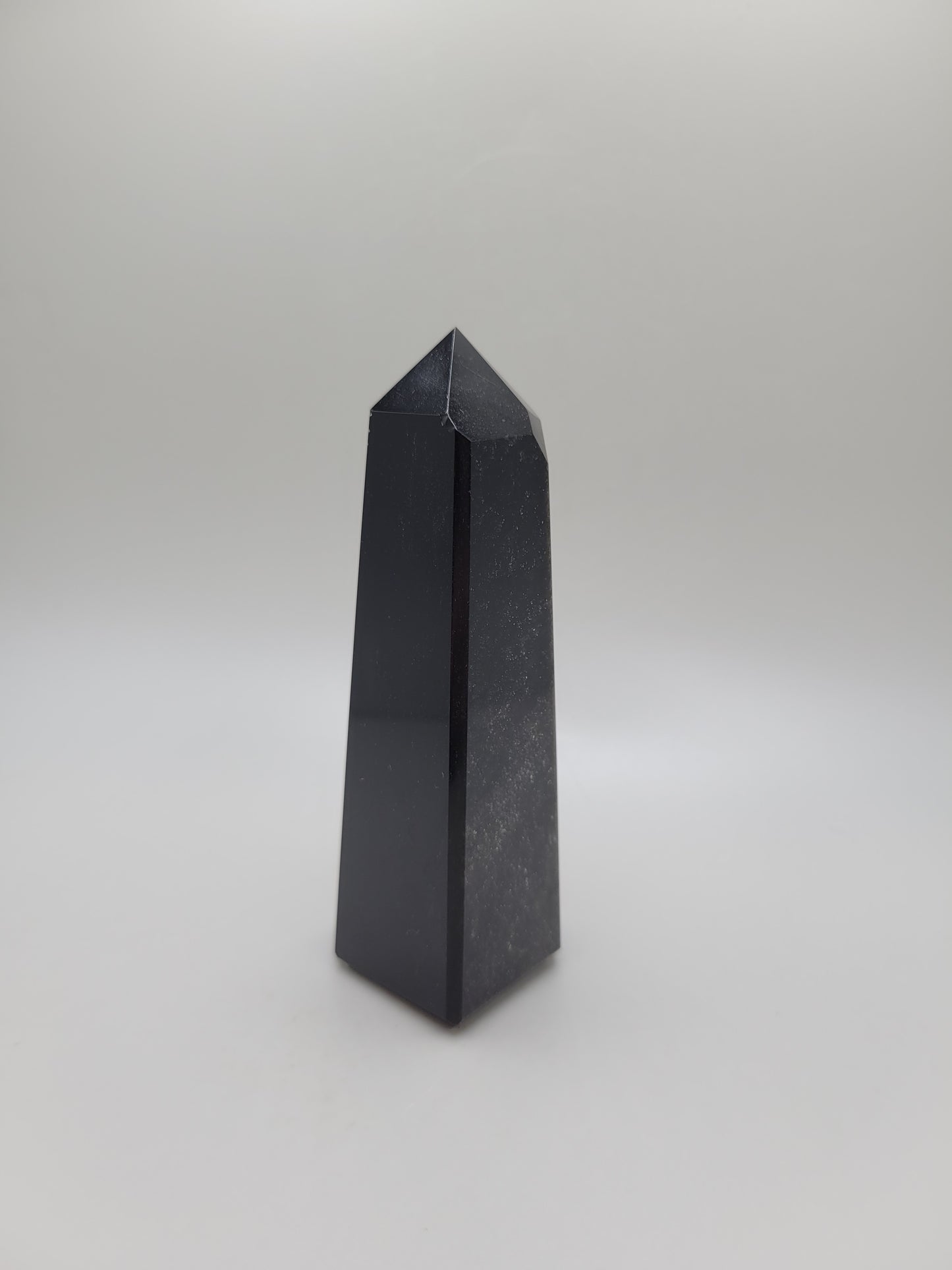 Silver Sheen Obsidian Tower