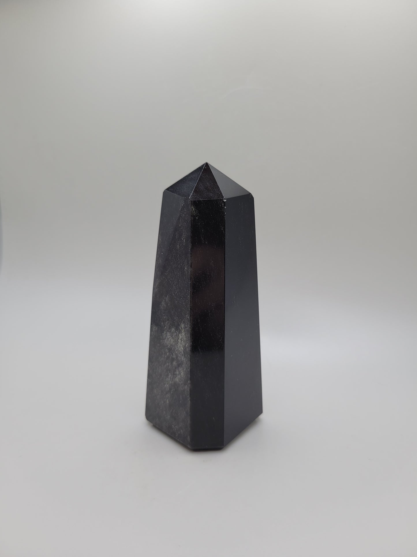 Silver Sheen Obsidian Tower