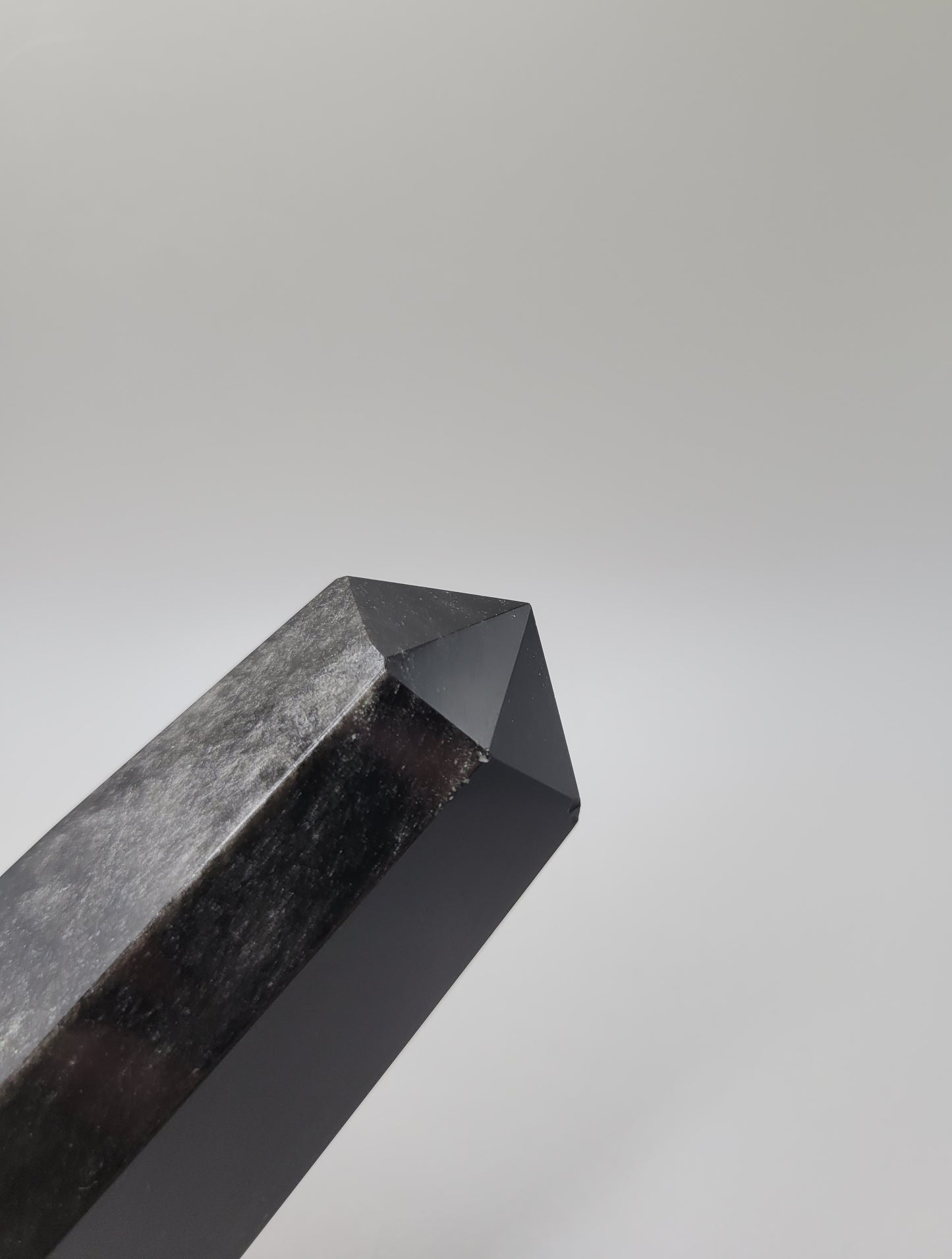 Silver Sheen Obsidian Tower