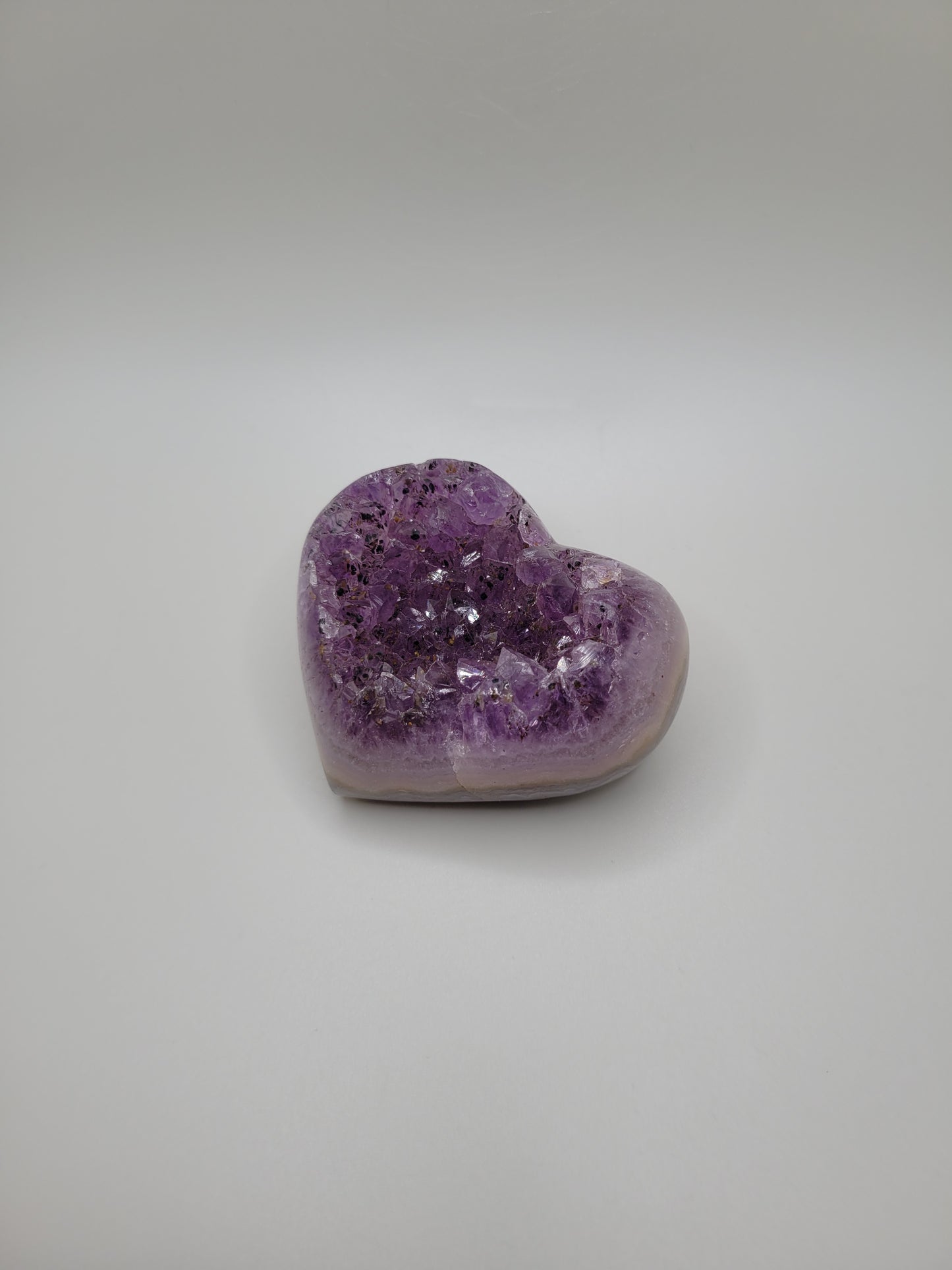 Amethyst Drusy Heart