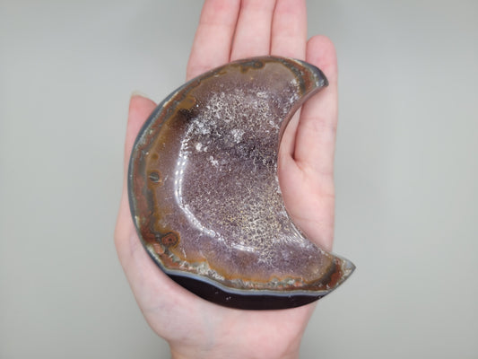 Agate Drusy Moon
