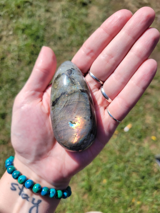 Sunset Labradorite Massage Stone