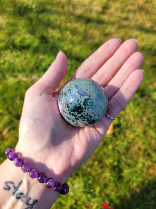 Moss Agate Sphere