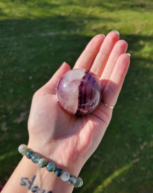 Rainbow Fluorite Sphere