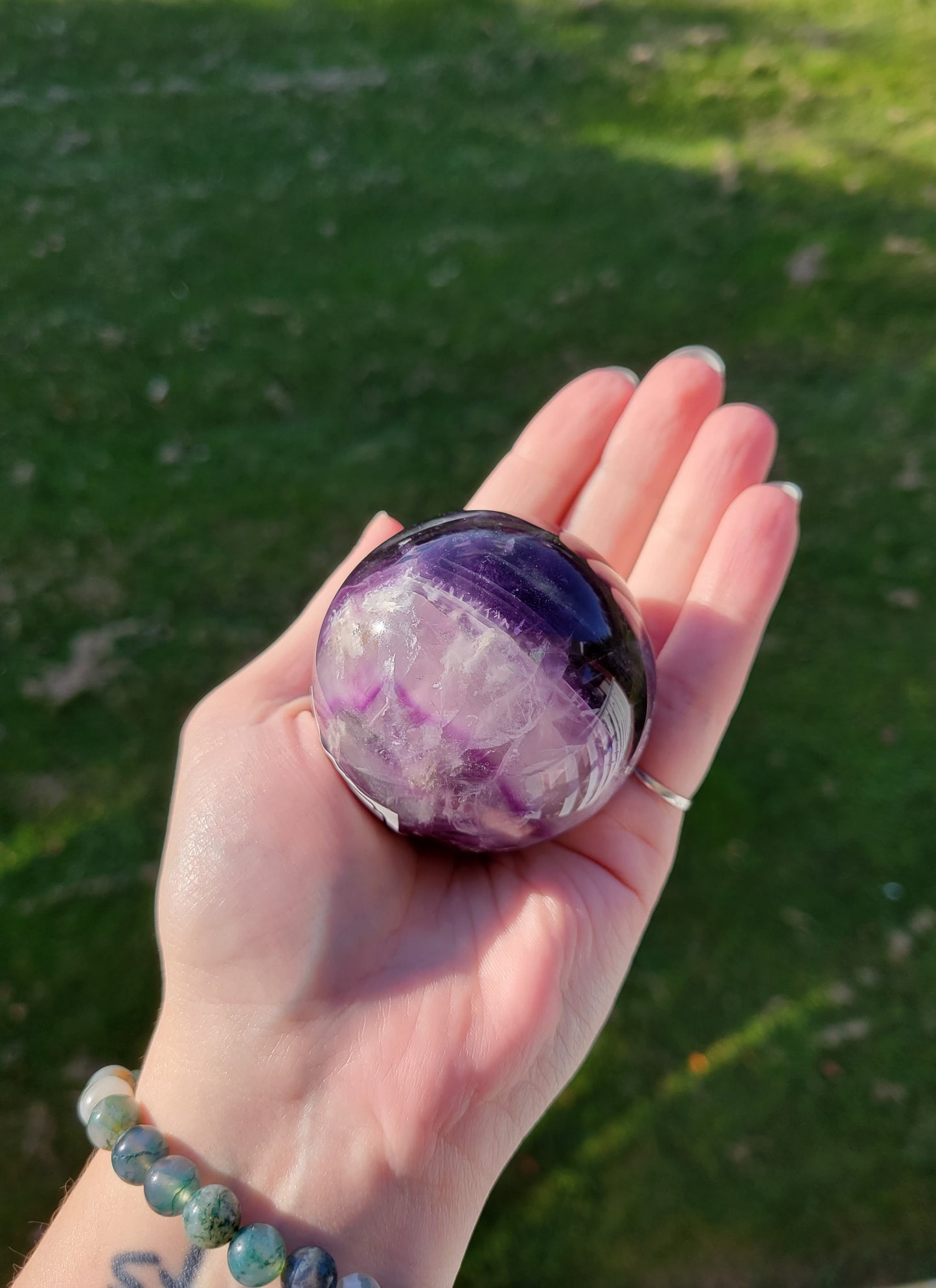 Rainbow Fluorite Sphere