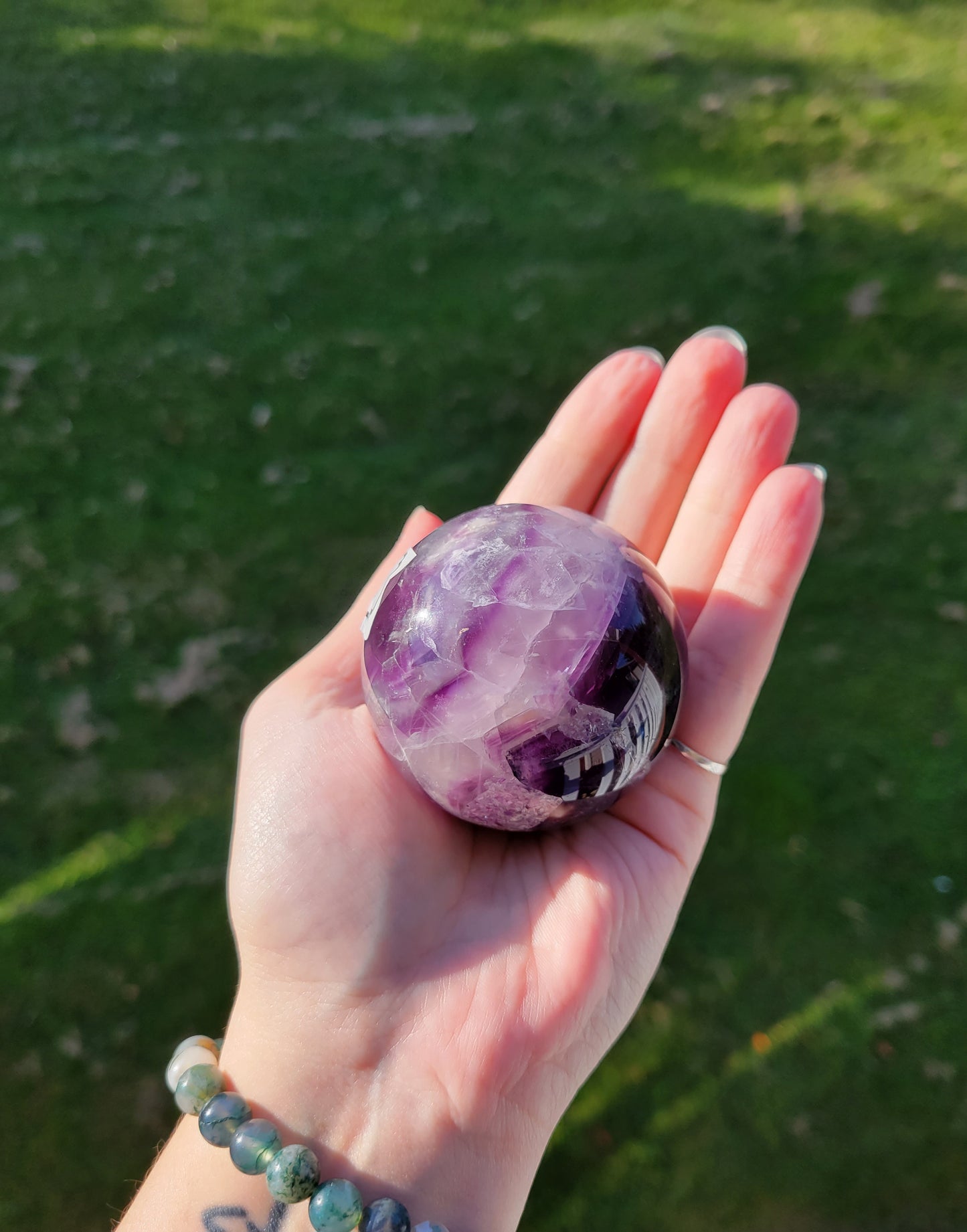 Rainbow Fluorite Sphere