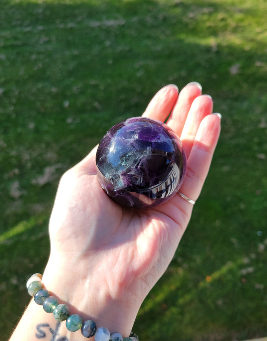 Rainbow Fluorite Sphere