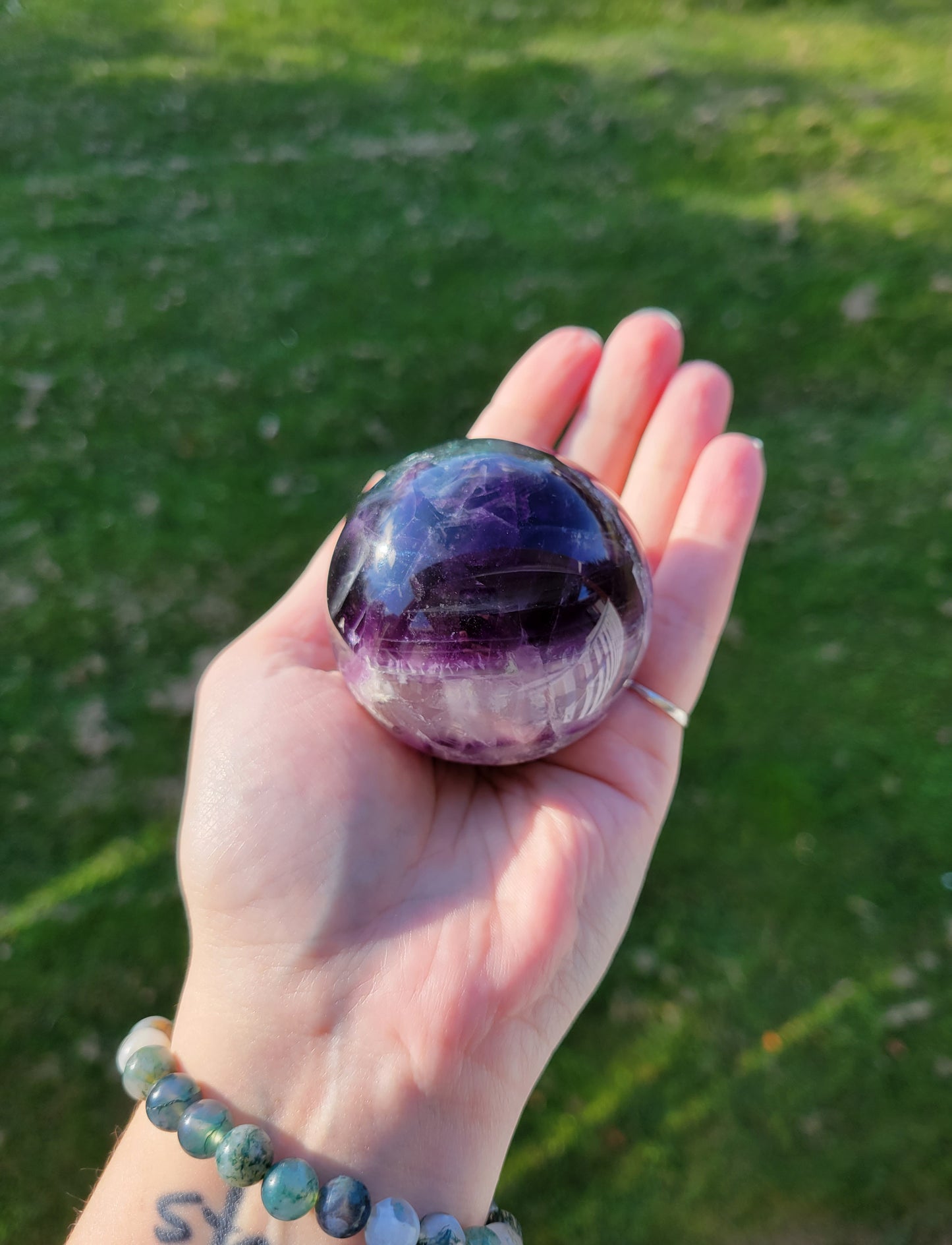 Rainbow Fluorite Sphere