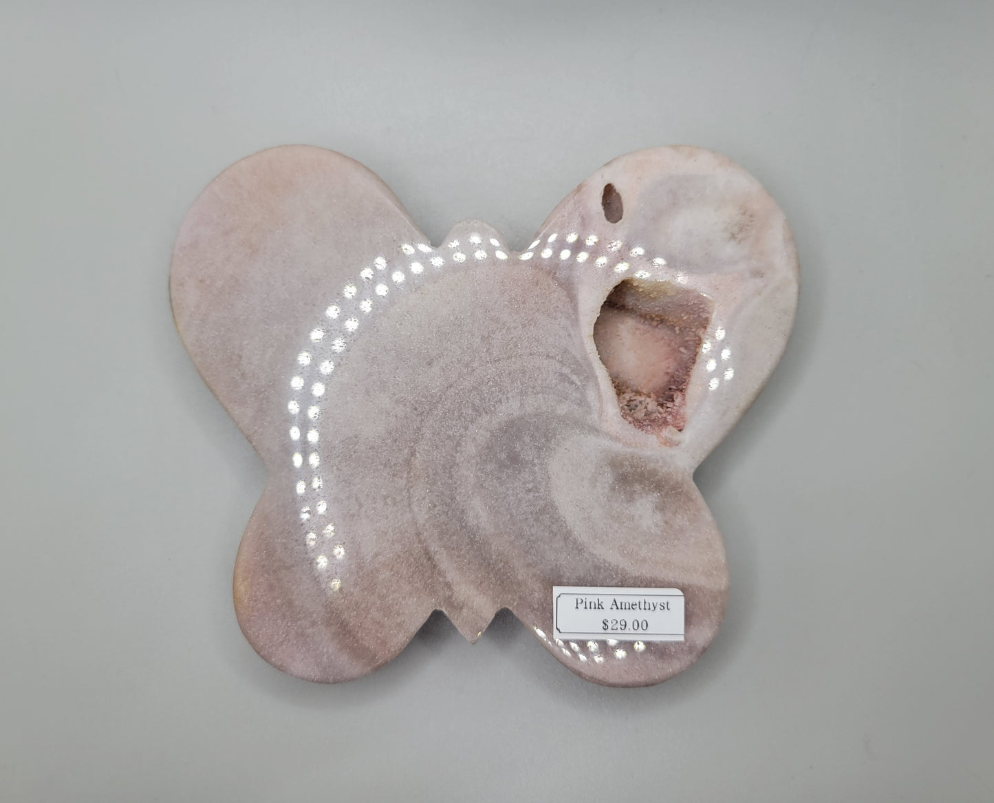 Pink Amethyst Butterfly