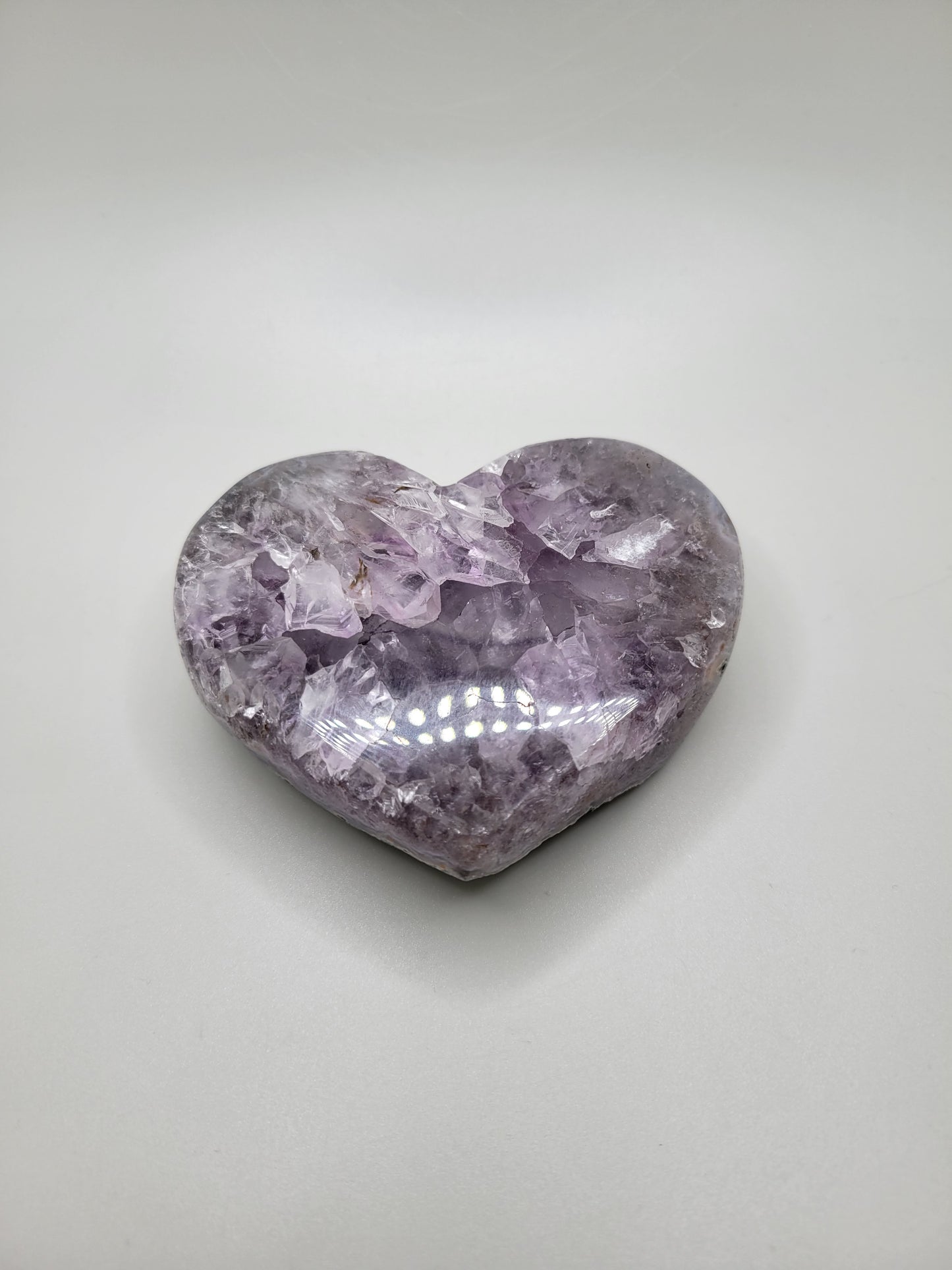 Amethyst Drusy Heart