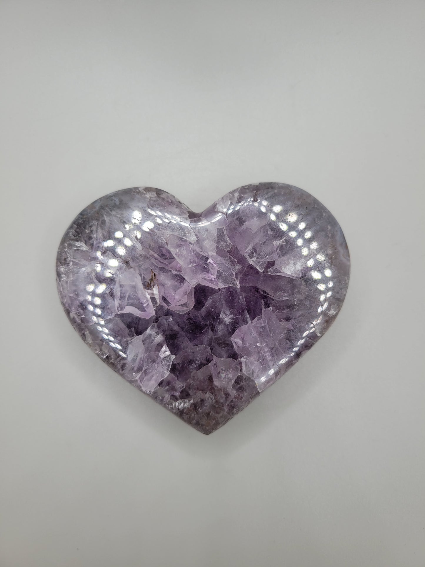 Amethyst Drusy Heart