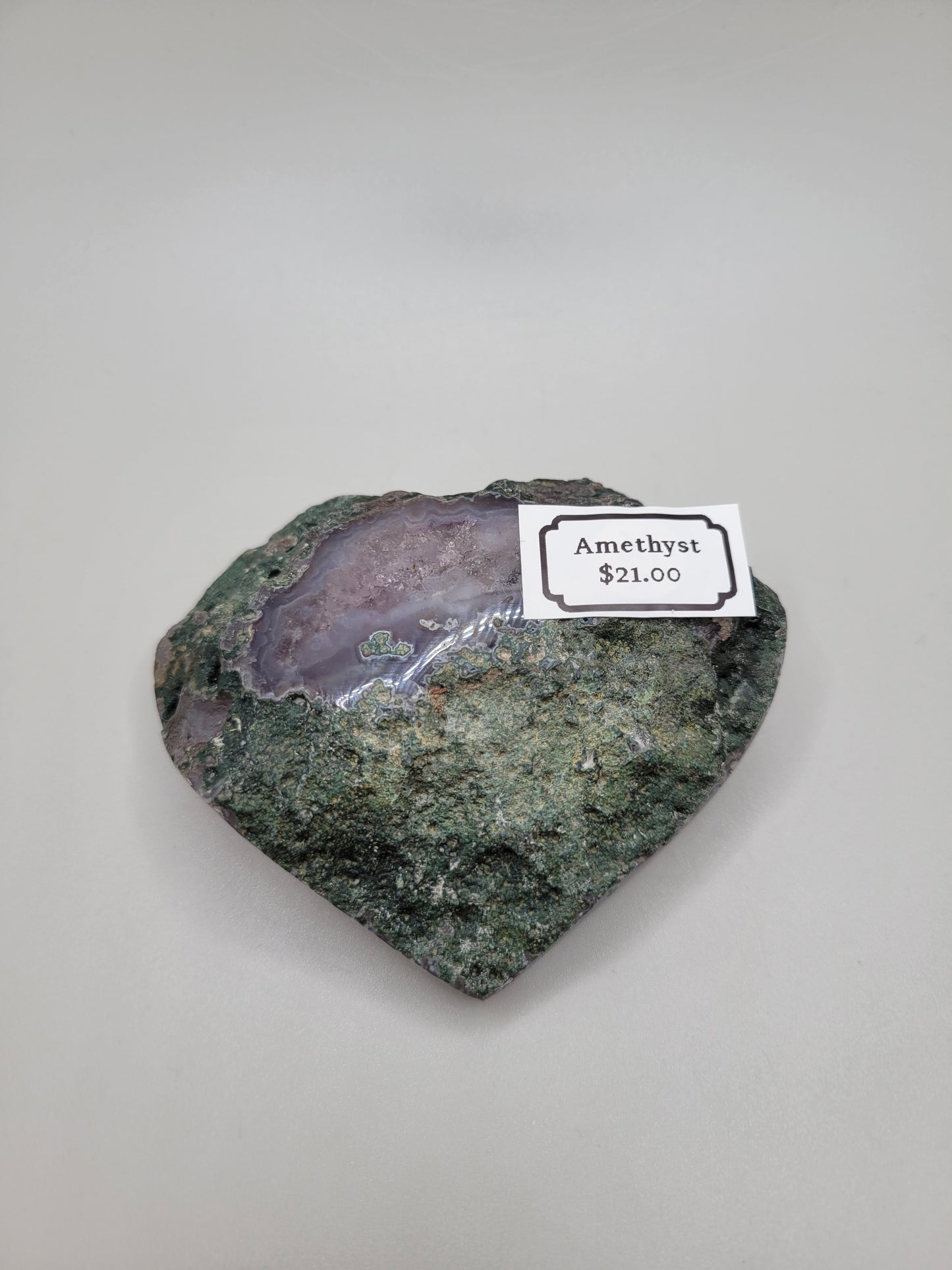 Amethyst Drusy Heart