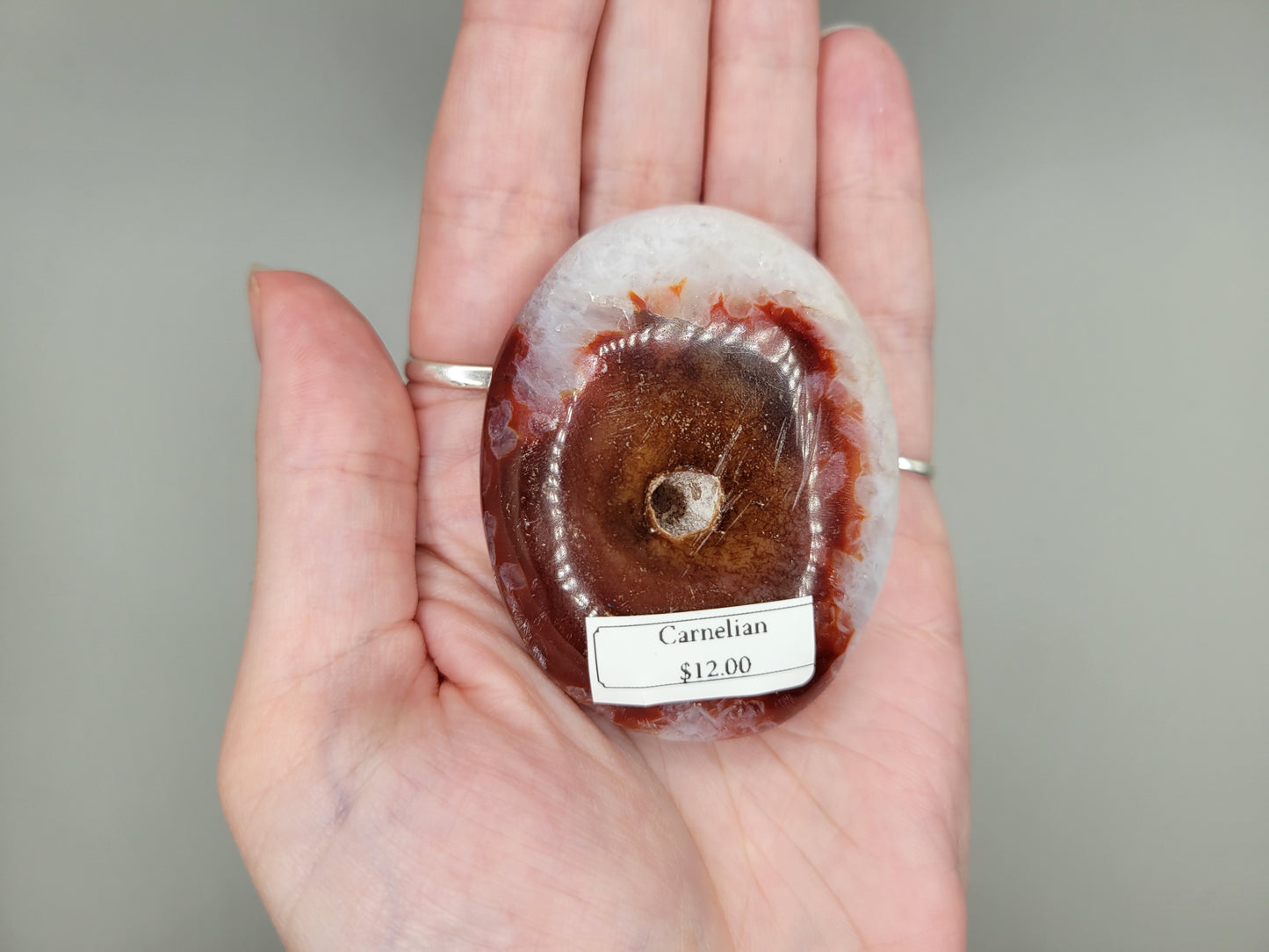 Carnelian Palm Stone