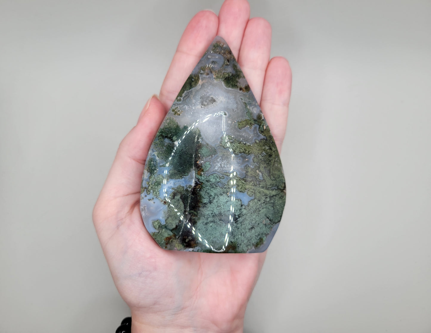 Moss Agate Flame