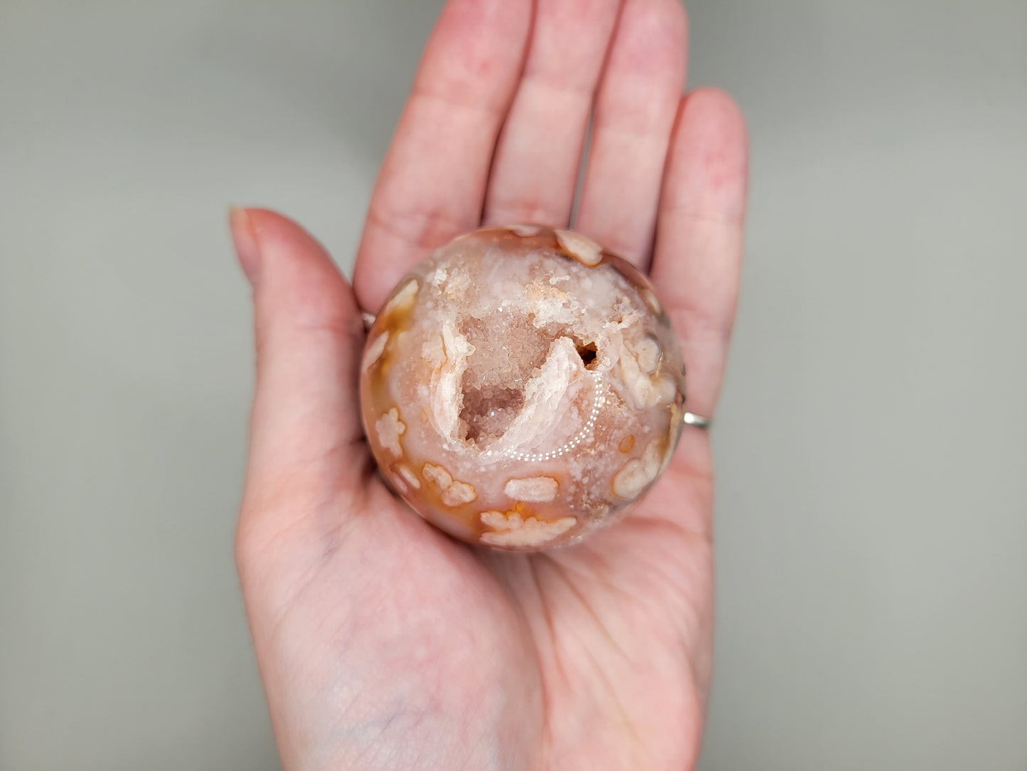 Flower Agate Sphere