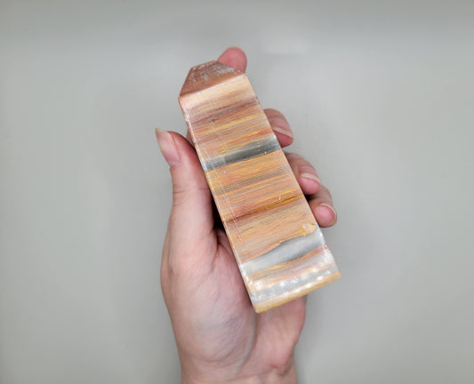 Green Banded Onyx Tower