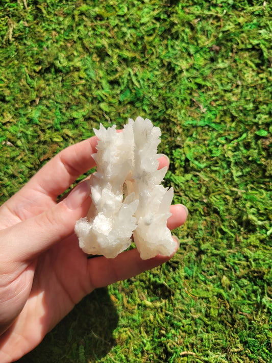 White Aragonite Cluster