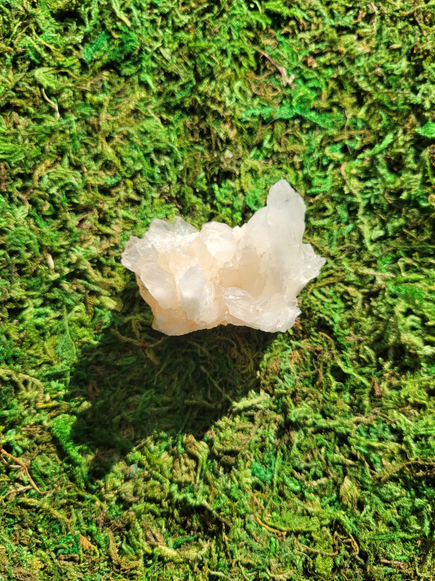 White Aragonite Cluster