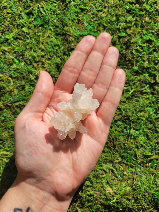 White Aragonite Cluster