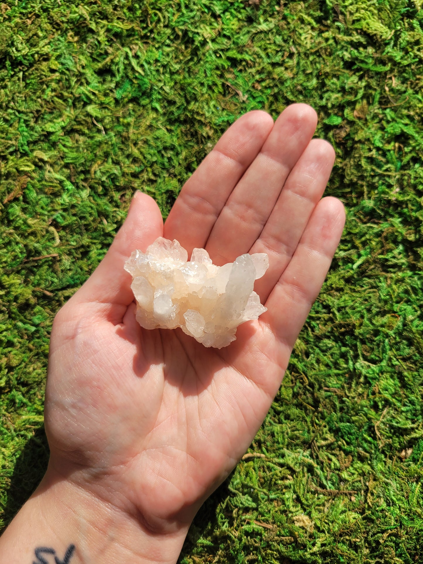 White Aragonite Cluster