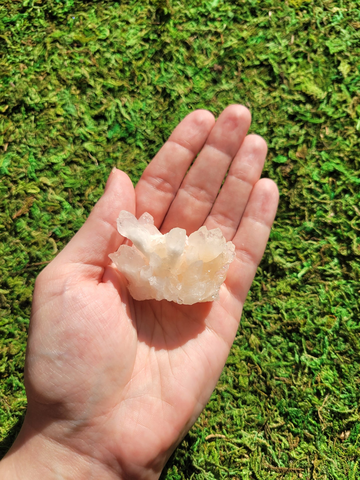 White Aragonite Cluster