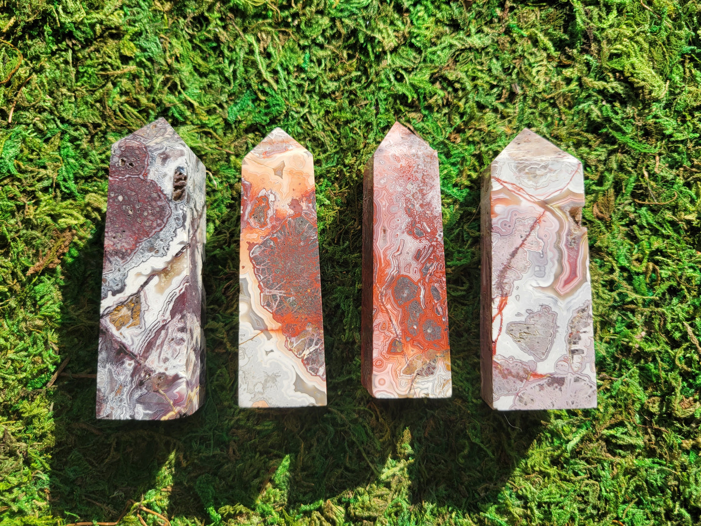 Mexican Crazy Lace Agate Towers