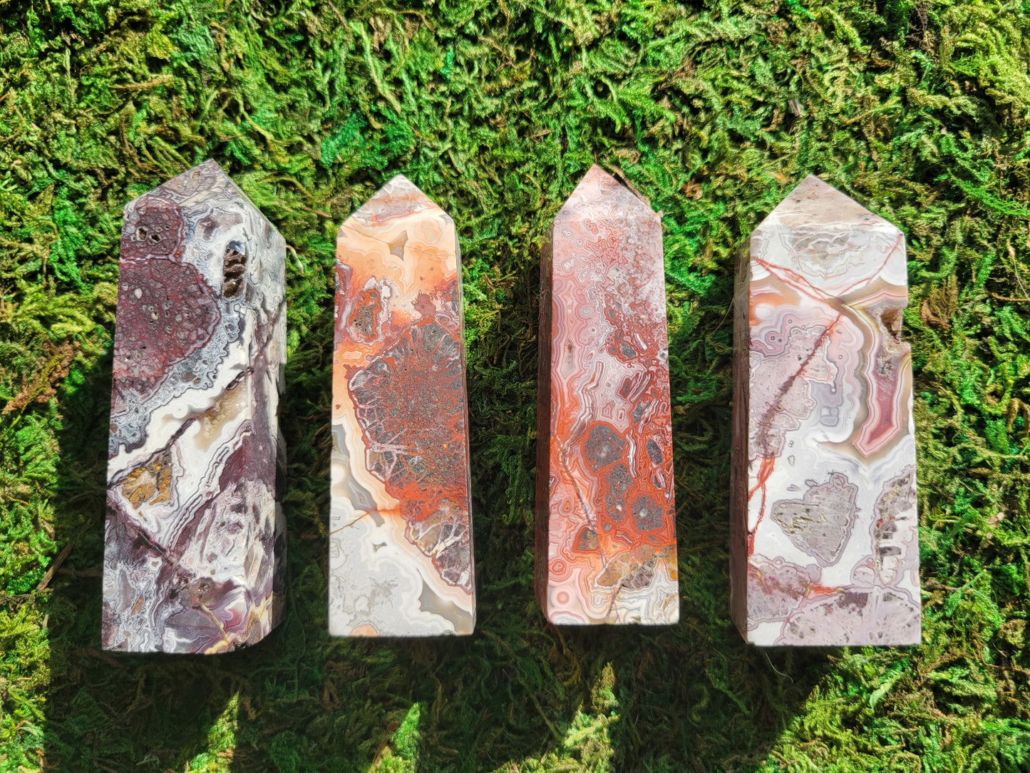 Mexican Crazy Lace Agate Towers
