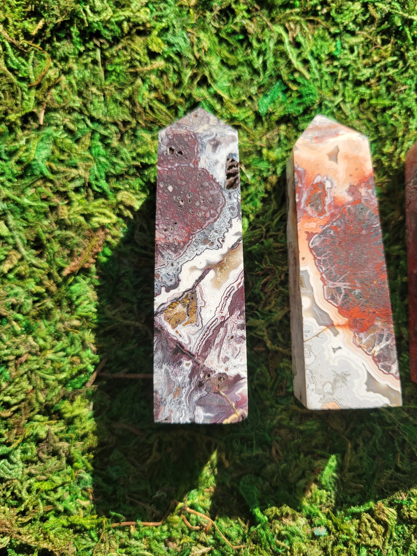 Mexican Crazy Lace Agate Towers