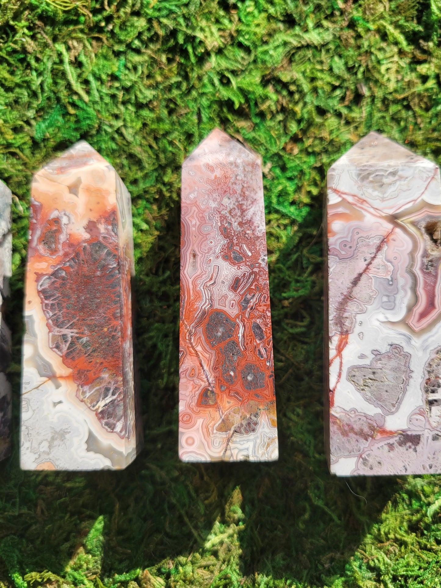 Mexican Crazy Lace Agate Towers