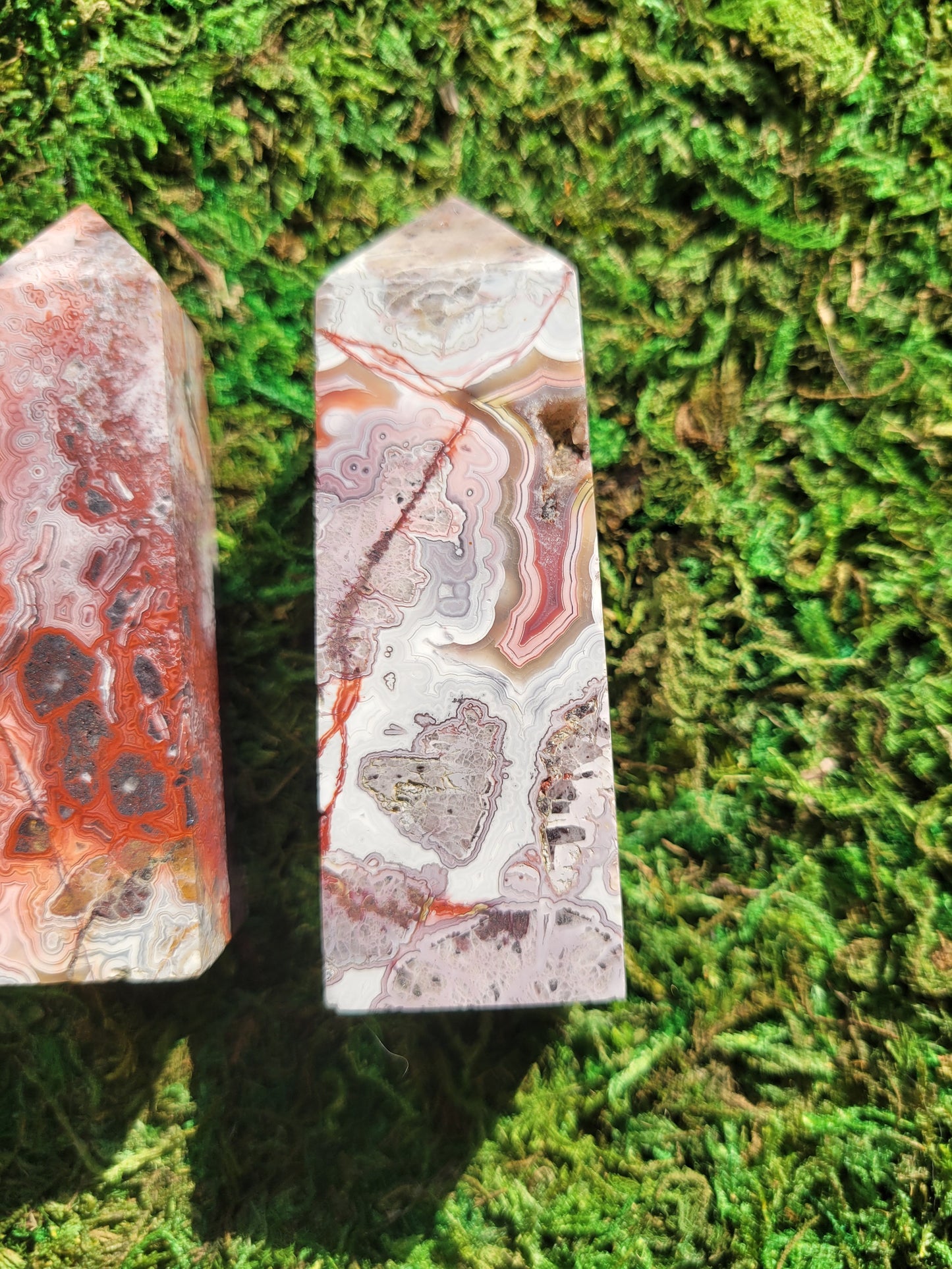 Mexican Crazy Lace Agate Towers