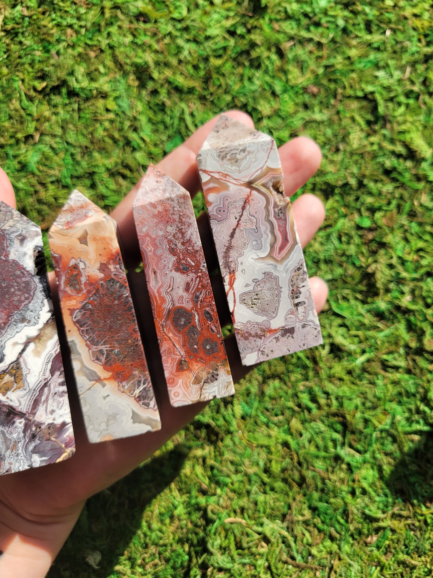 Mexican Crazy Lace Agate Towers