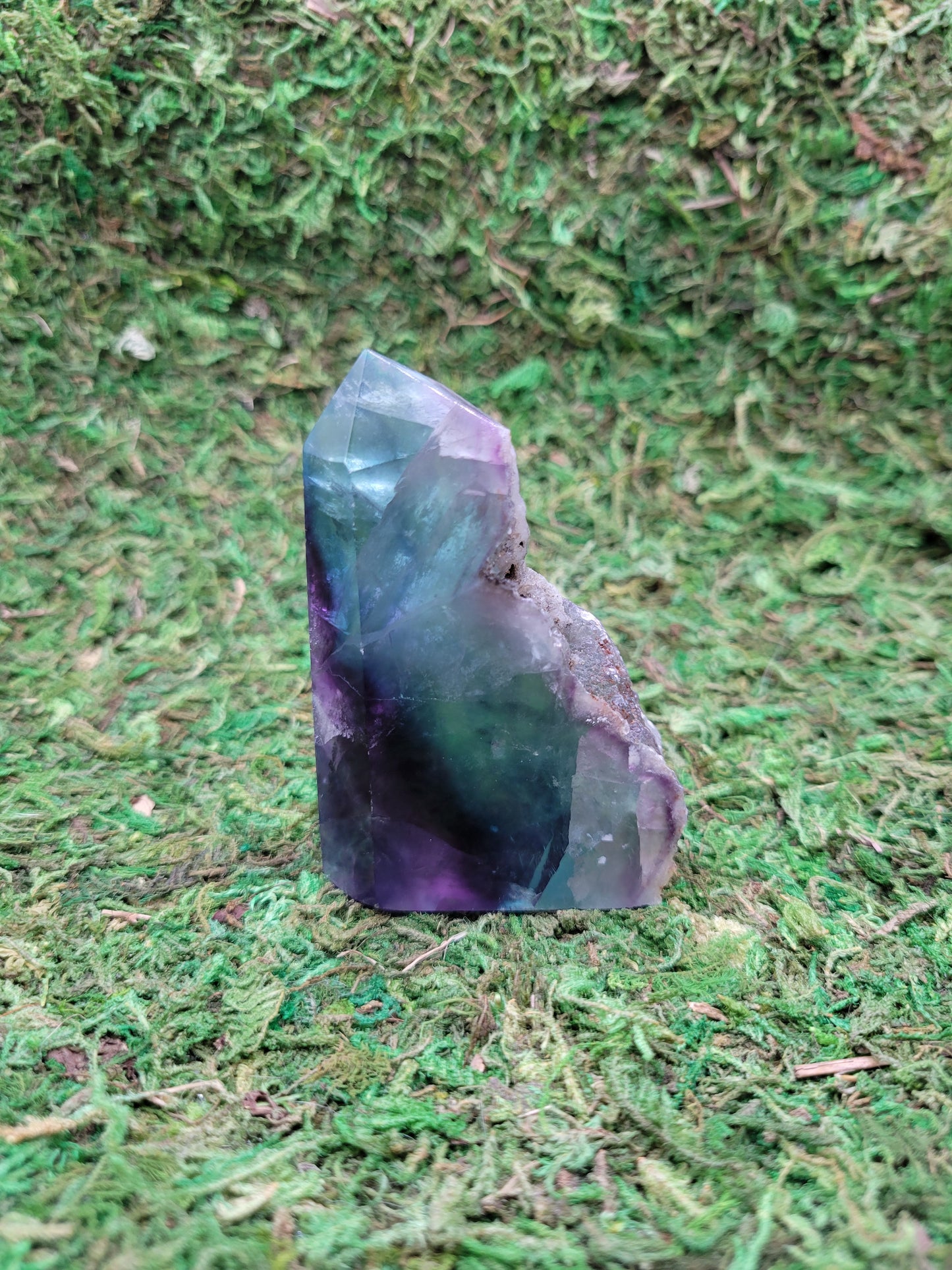 Rainbow Fluorite Drusy Tower