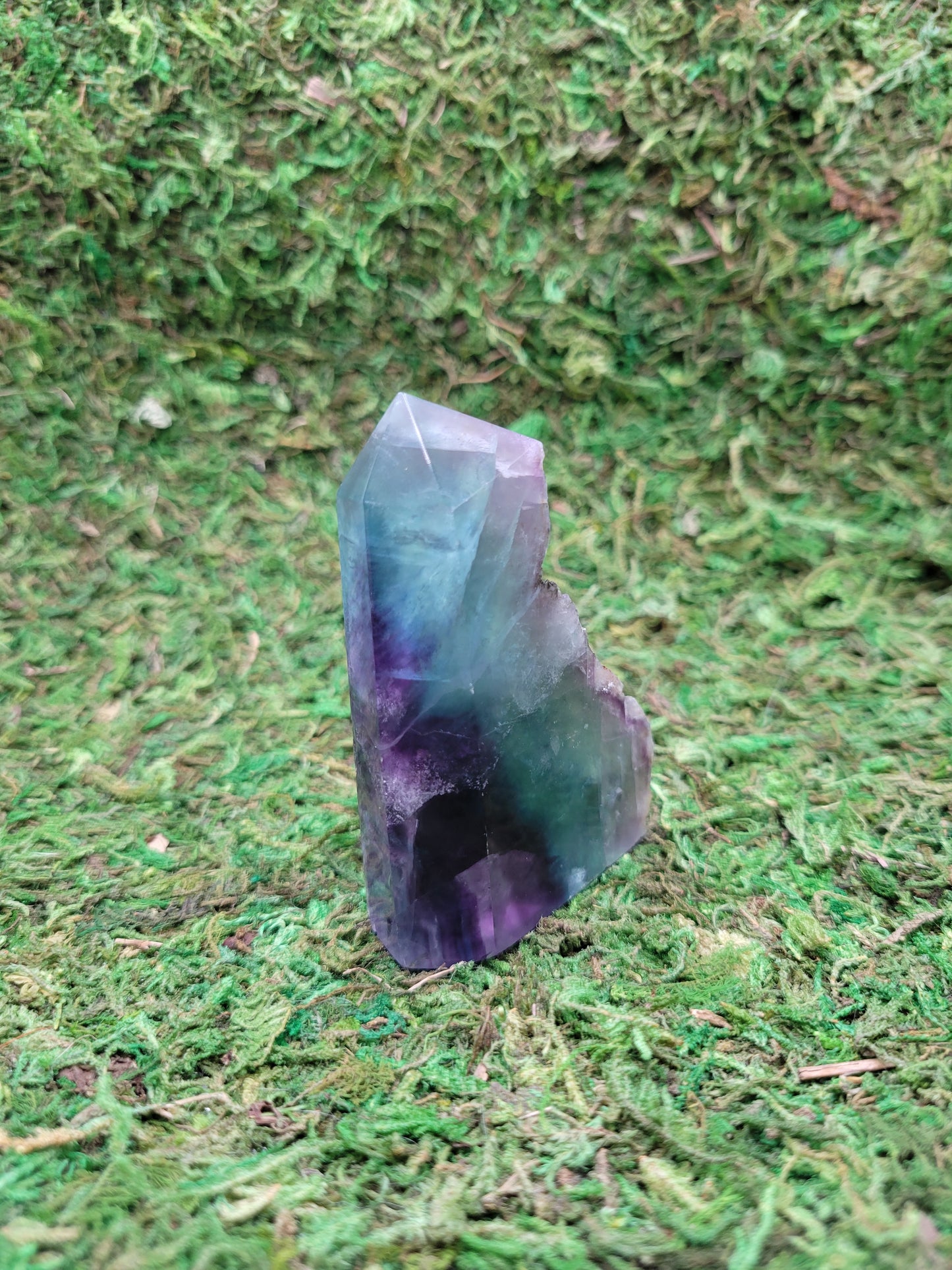 Rainbow Fluorite Drusy Tower