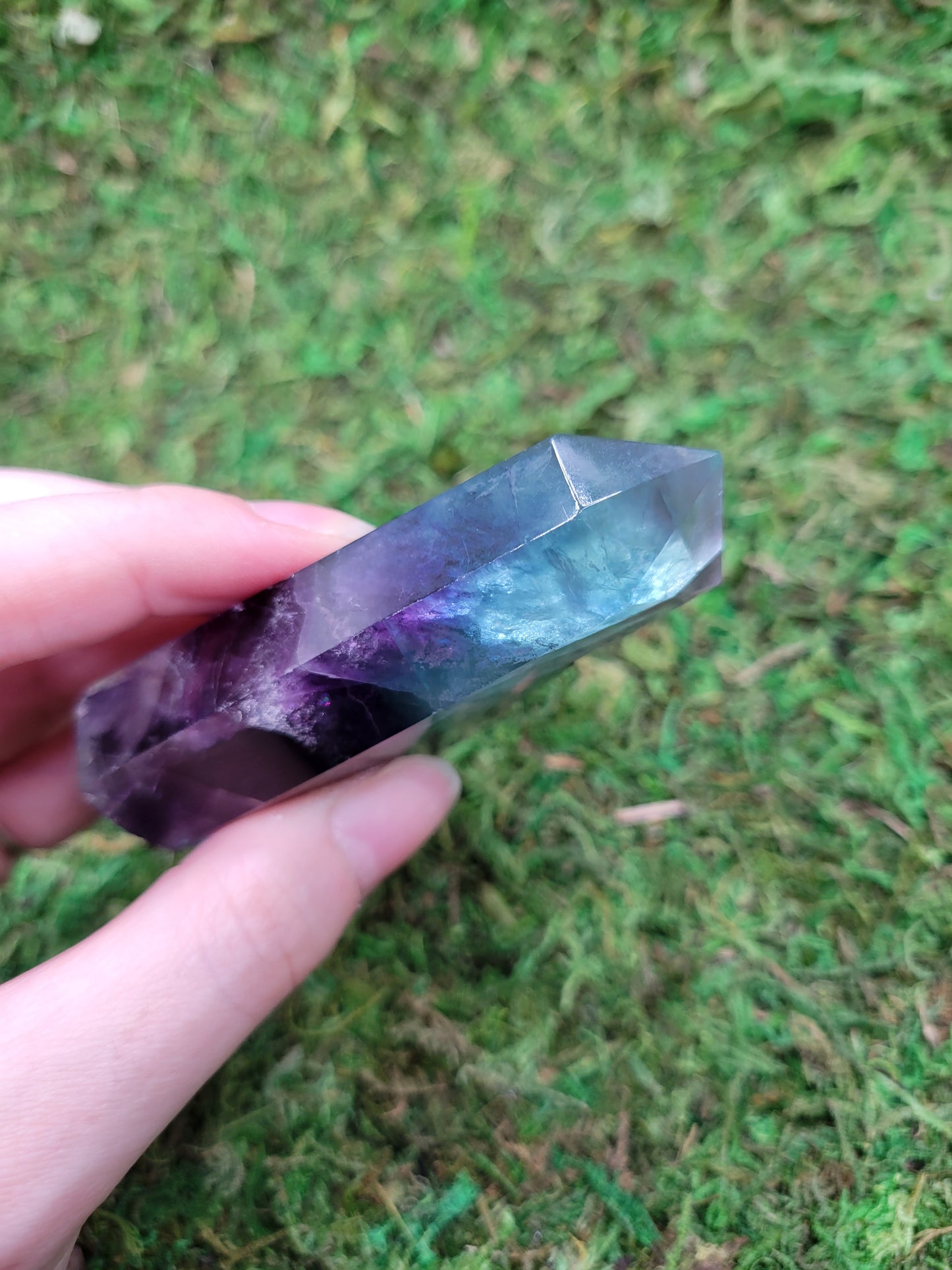 Rainbow Fluorite Drusy Tower