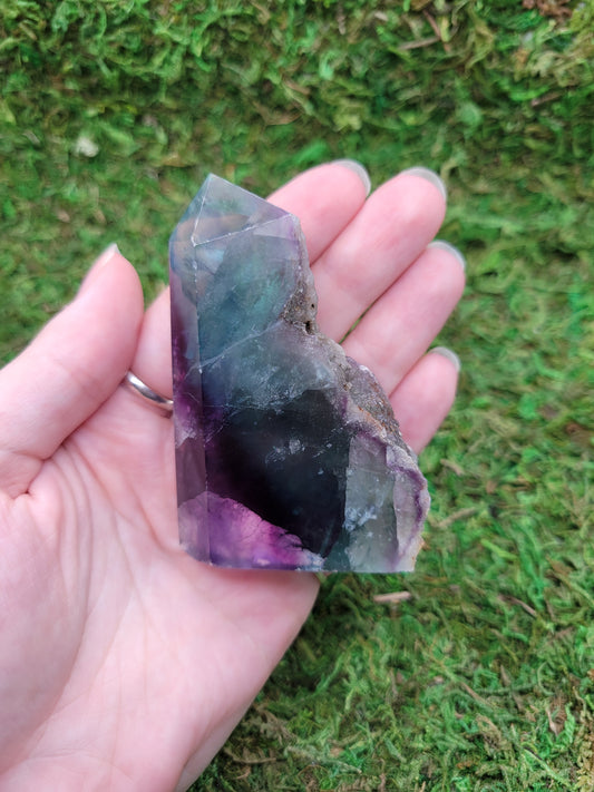Rainbow Fluorite Drusy Tower