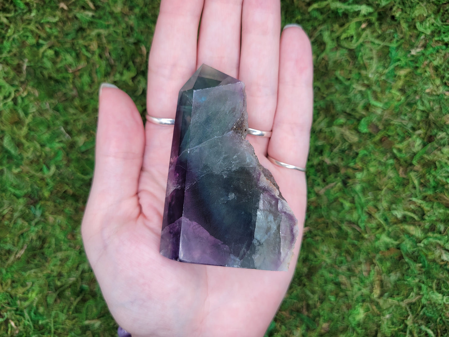 Rainbow Fluorite Drusy Tower