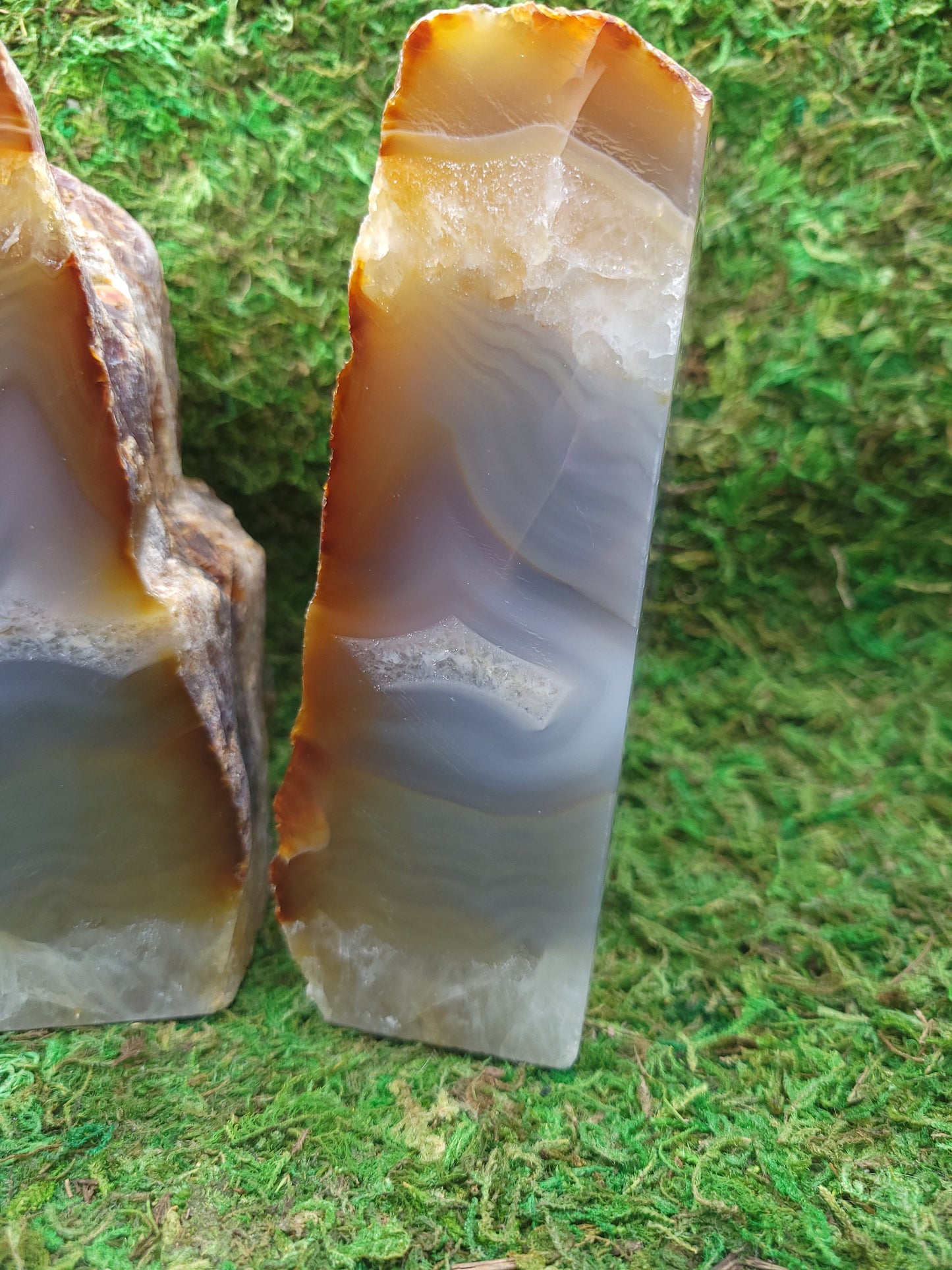 Agate Bookends
