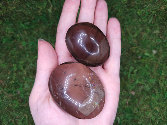 Smoky Quartz Palm Stones