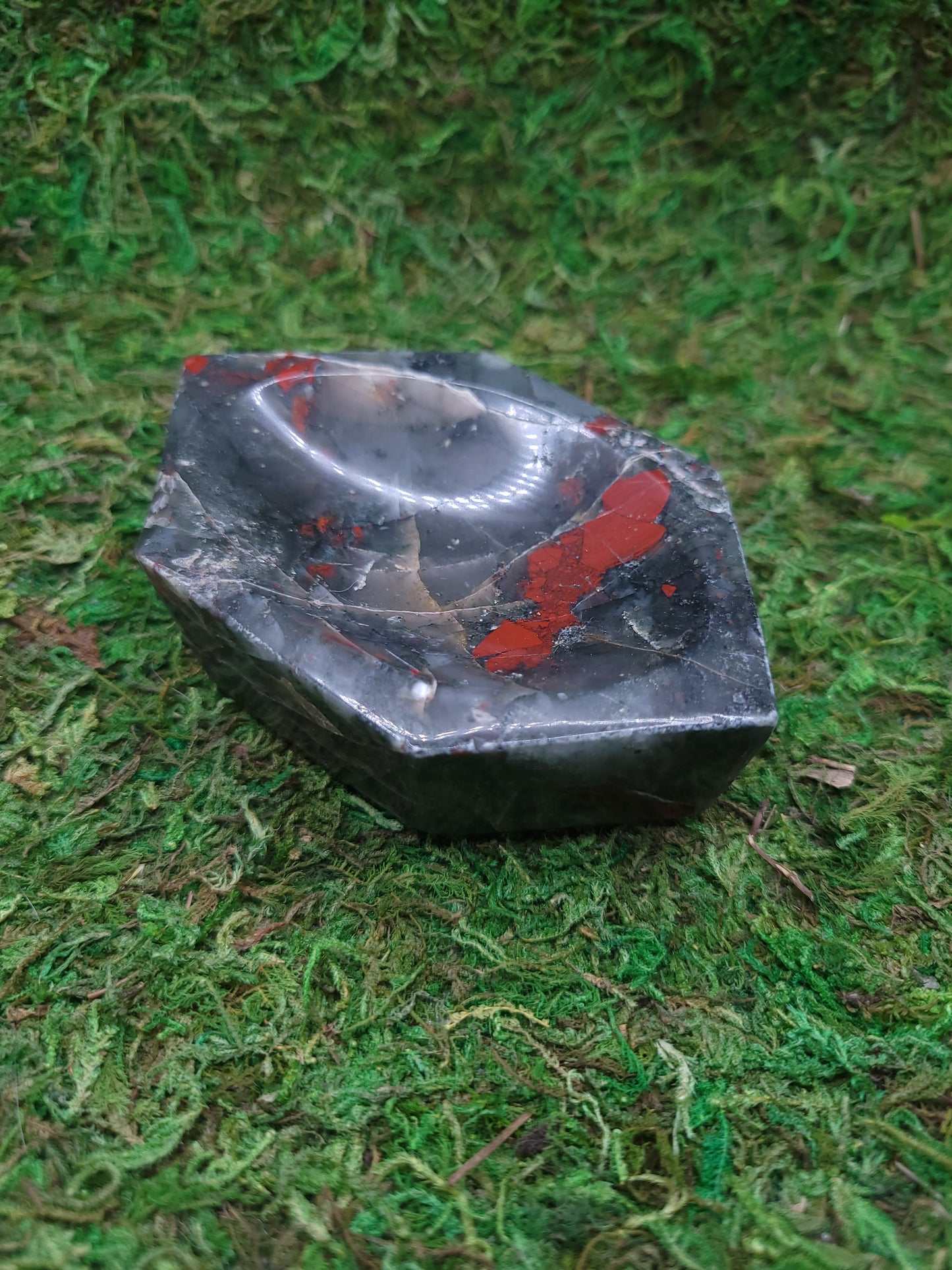 Bloodstone Hexagon Bowl
