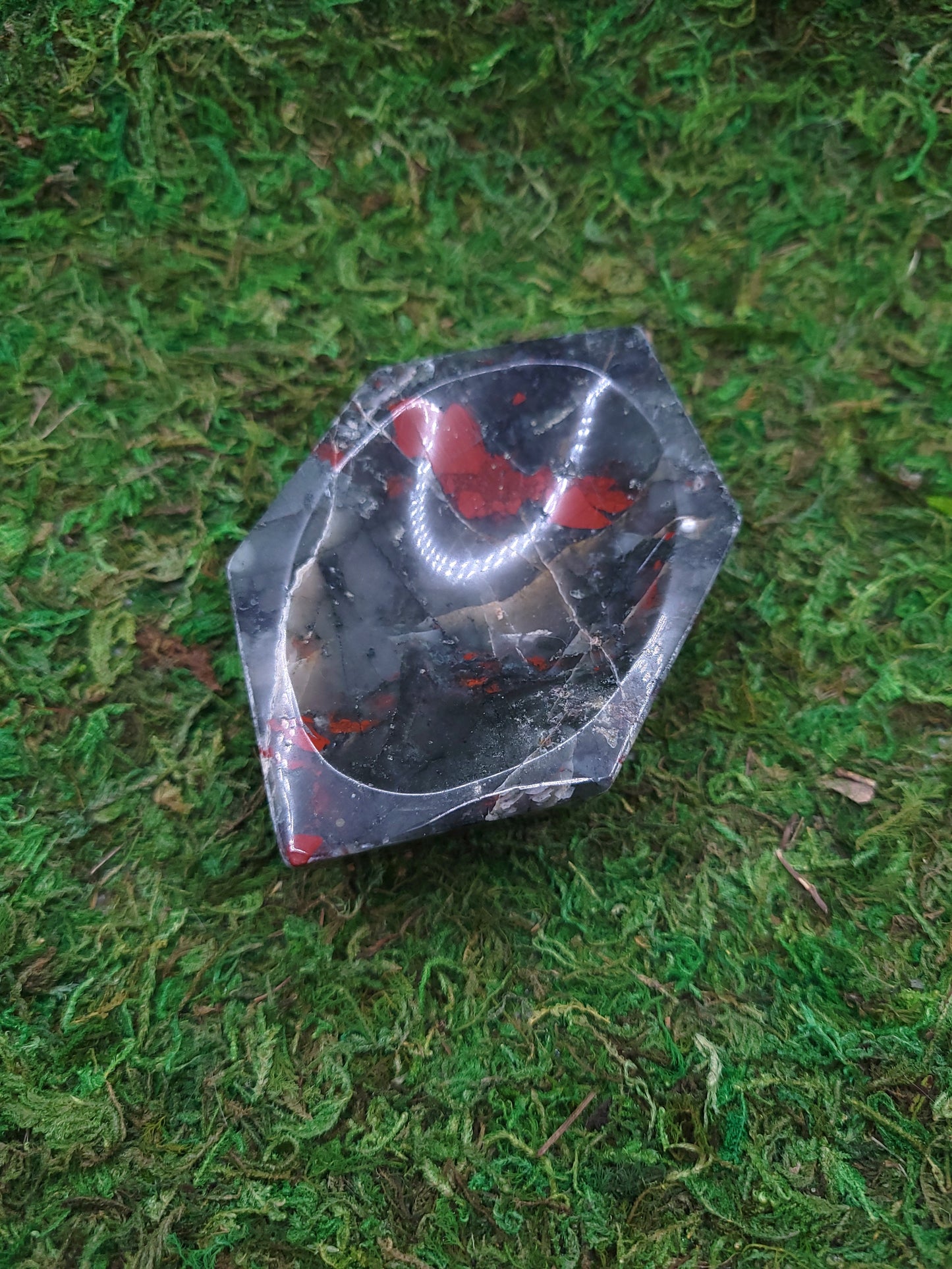 Bloodstone Hexagon Bowl