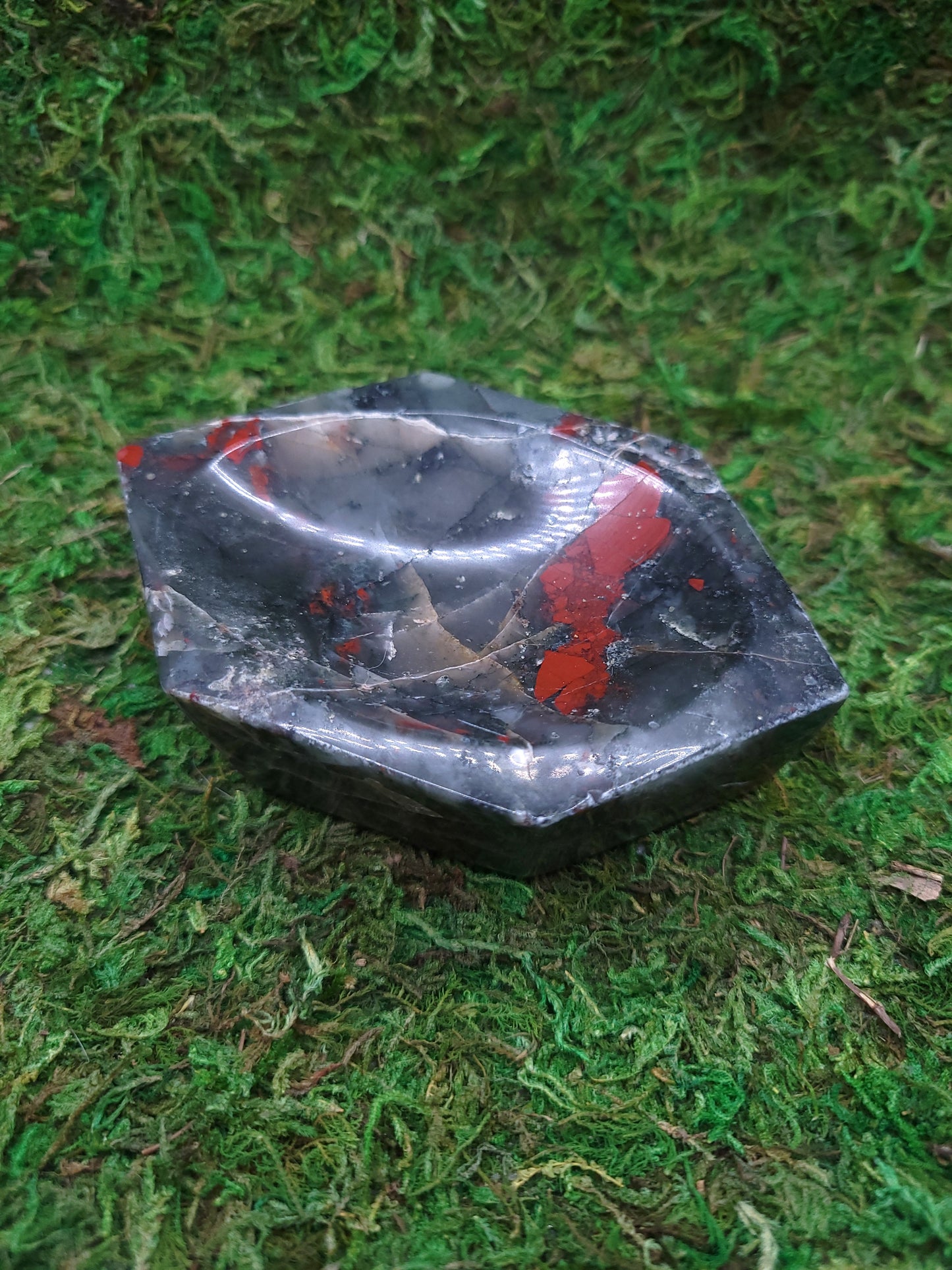 Bloodstone Hexagon Bowl
