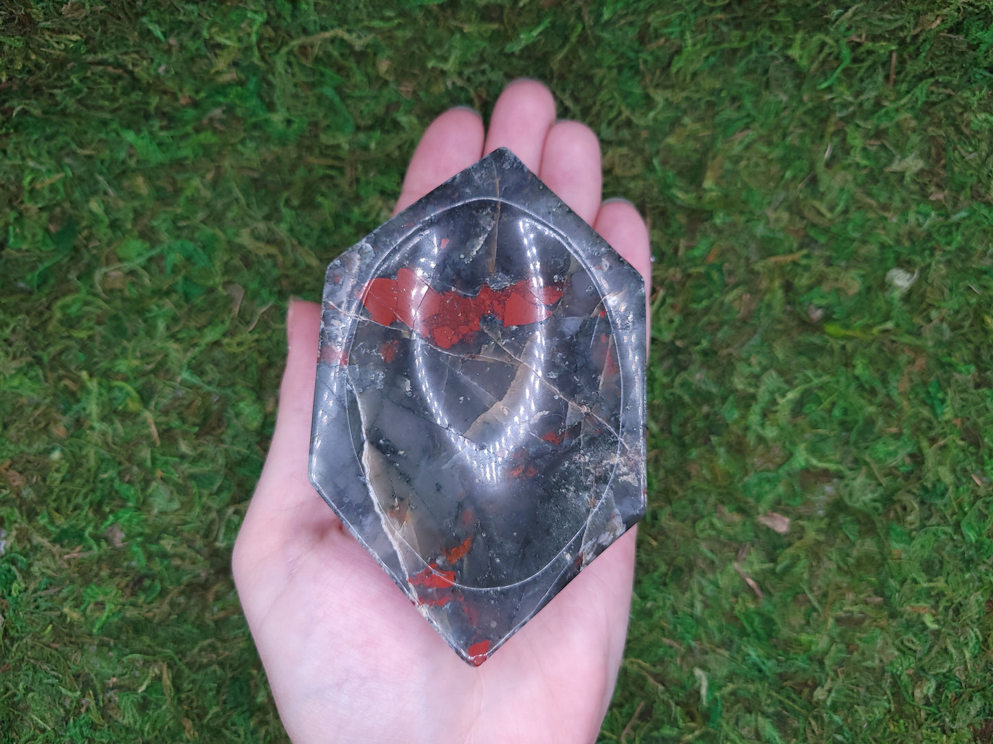 Bloodstone Hexagon Bowl