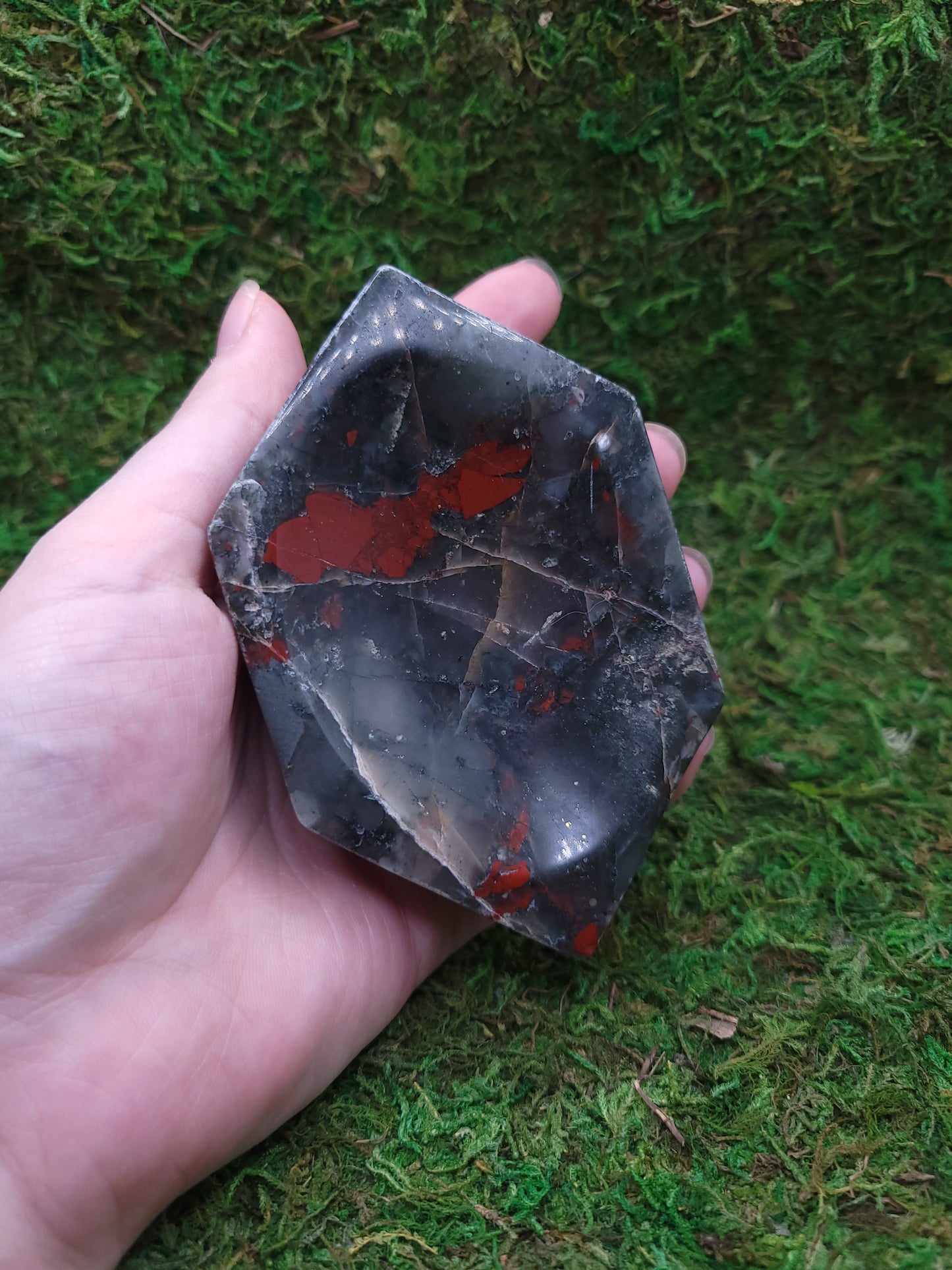 Bloodstone Hexagon Bowl