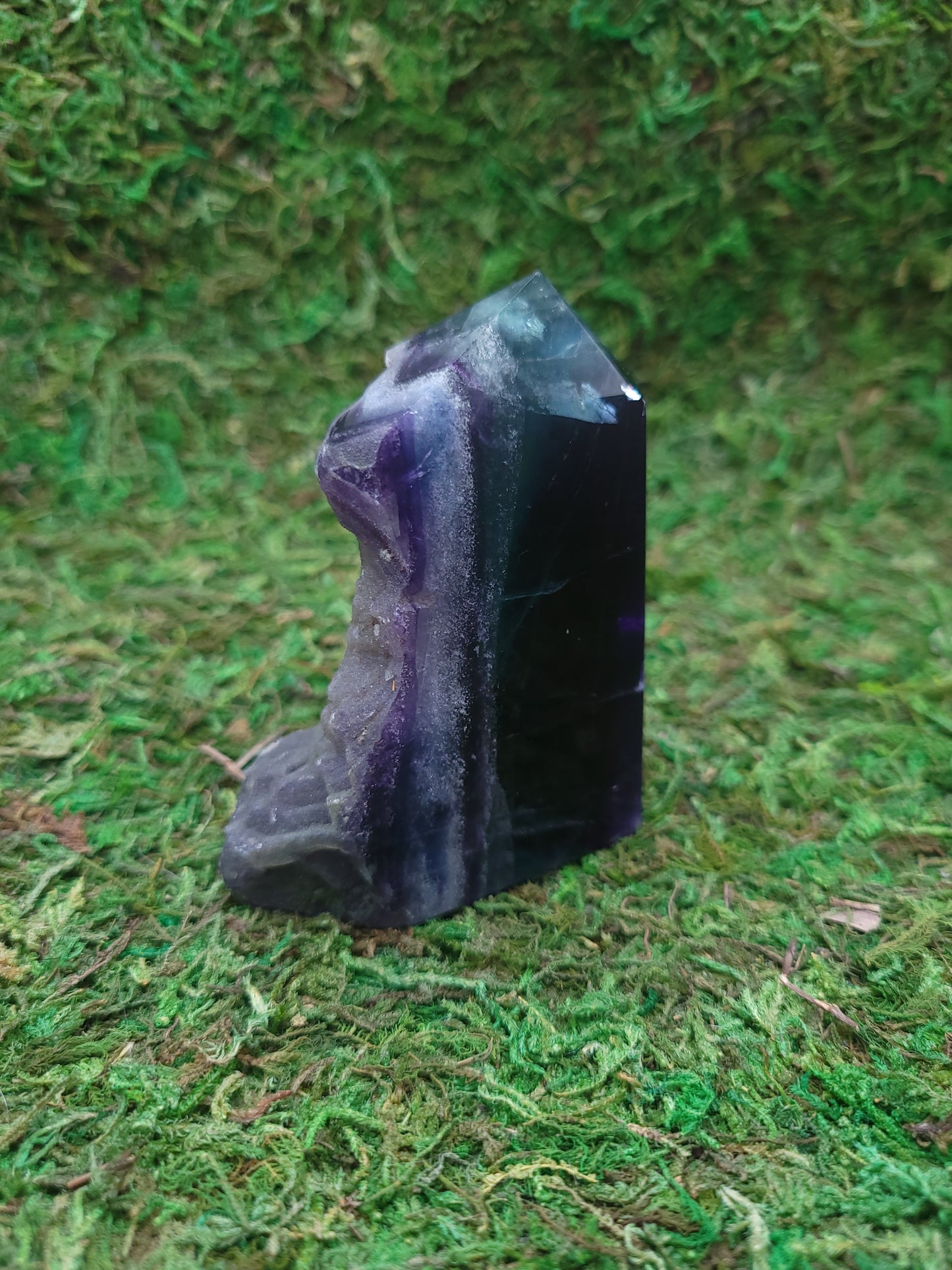 Rainbow Fluorite Drusy Tower