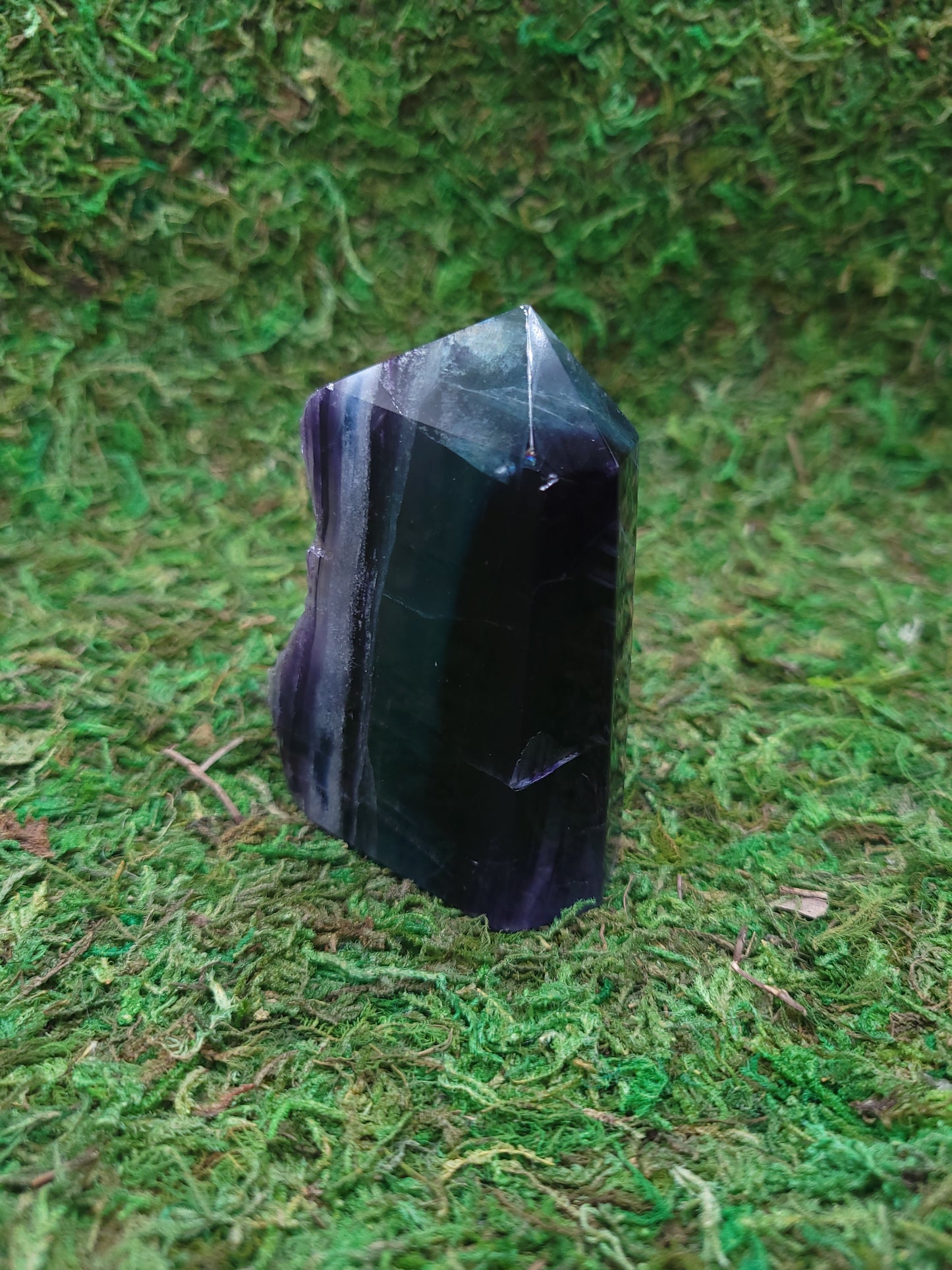 Rainbow Fluorite Drusy Tower
