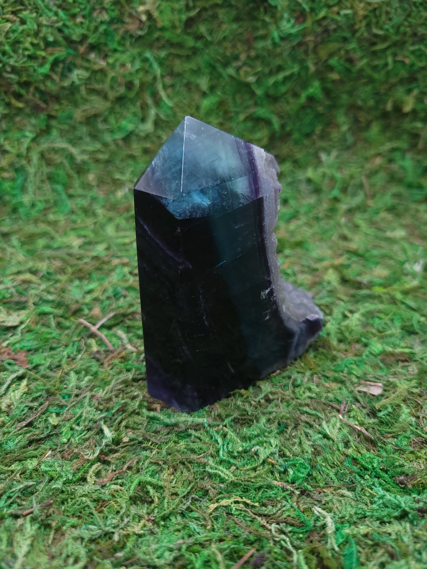 Rainbow Fluorite Drusy Tower