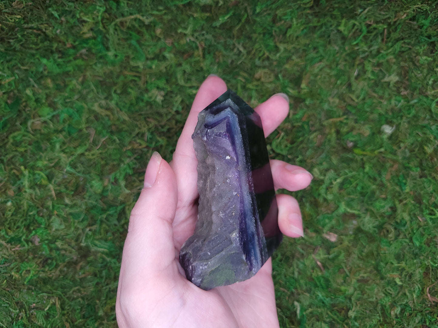 Rainbow Fluorite Drusy Tower